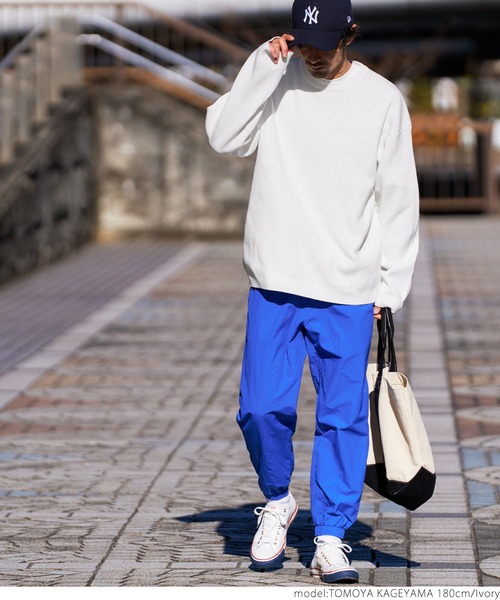 coca（coca）（コカ）の「メンズ スウェットライクニット（ニット/セーター・メンズ・アイボリー/ブラック・ONE SIZE）」の7枚目の写真