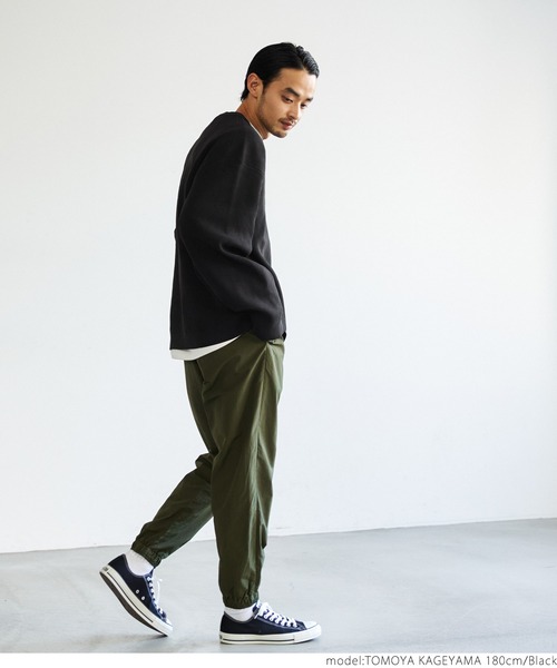 coca（coca）（コカ）の「メンズ スウェットライクニット（ニット/セーター・メンズ・アイボリー/ブラック・ONE SIZE）」の10枚目の写真