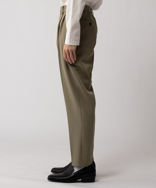 tk.TAKEO KIKUCHI(ティーケータケオキクチ)の「◆360度ストレッチワイドテーパードパンツ(その他パンツ・メンズ・ダークグリーン/ナチュラル/ブラウン系その他/ブラック/グレー/ボルドー・01/02/03/04)」の9枚目の写真
