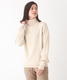 ◆レーヨンブレンド ミラノリブ タートルネックニット