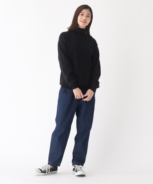 BASECONTROL(ベースコントロール)の「◆レーヨンブレンド ミラノリブ タートルネックニット(ニット/セーター・レディース・アイボリー/ダークグレー/キャメル・99)」の16枚目の写真