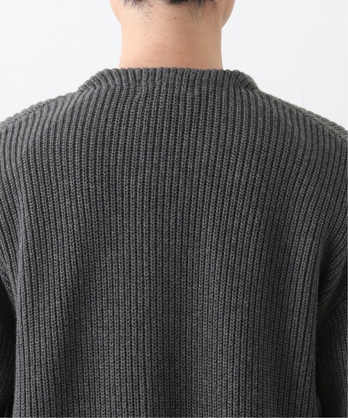417 EDIFICE（フォーワンセブンエディフィス）の「《追加》コットンカシミヤ アゼ カーディガン（カーディガン/ボレロ・メンズ・チャコールグレー/ブラック/グレー/グリーン/チョコ・SMALL/MEDIUM/LARGE）」の16枚目の写真