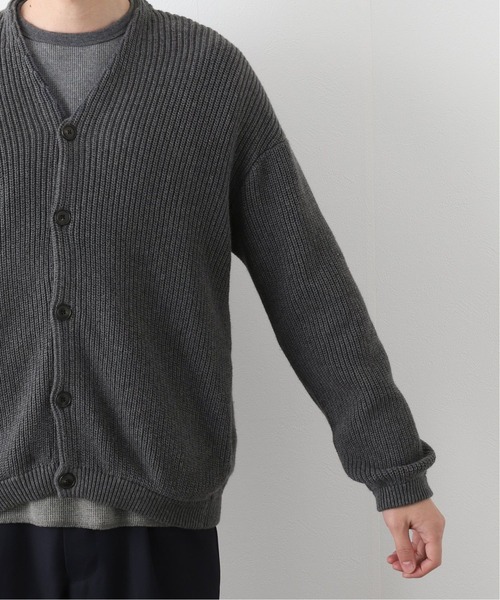 417 EDIFICE（フォーワンセブンエディフィス）の「《追加》コットンカシミヤ アゼ カーディガン（カーディガン/ボレロ・メンズ・チャコールグレー/ブラック/グレー/グリーン/チョコ・SMALL/MEDIUM/LARGE）」の17枚目の写真