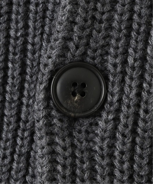 417 EDIFICE（フォーワンセブンエディフィス）の「《追加》コットンカシミヤ アゼ カーディガン（カーディガン/ボレロ・メンズ・チャコールグレー/ブラック/グレー/グリーン/チョコ・SMALL/MEDIUM/LARGE）」の20枚目の写真