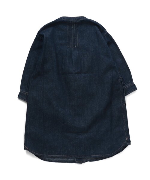 F.O.KIDS(エフオーキッズ)の「デニムシャツワンピ(ワンピース・キッズ・ネイビー/サックスブルー・90/100/110/120/80/130/95/140)」の3枚目の写真