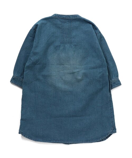 F.O.KIDS(エフオーキッズ)の「デニムシャツワンピ(ワンピース・キッズ・ネイビー/サックスブルー・90/100/110/120/80/130/95/140)」の4枚目の写真