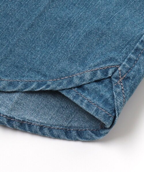 F.O.KIDS(エフオーキッズ)の「デニムシャツワンピ(ワンピース・キッズ・ネイビー/サックスブルー・90/100/110/120/80/130/95/140)」の9枚目の写真