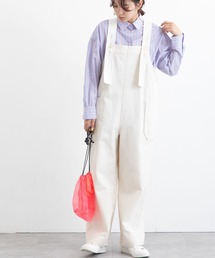 コットンワークオーバーオール