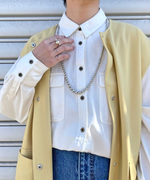 CIAOPANIC（チャオパニック）の「セットアップロングジレ（ベスト・レディース・イエロー/ブルー/アイボリー・FREE）」の18枚目の写真