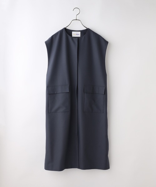 CIAOPANIC（チャオパニック）の「セットアップロングジレ（ベスト・レディース・イエロー/ブルー/アイボリー・FREE）」の5枚目の写真