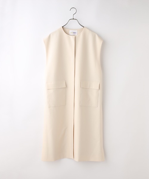 CIAOPANIC（チャオパニック）の「セットアップロングジレ（ベスト・レディース・イエロー/ブルー/アイボリー・FREE）」の4枚目の写真