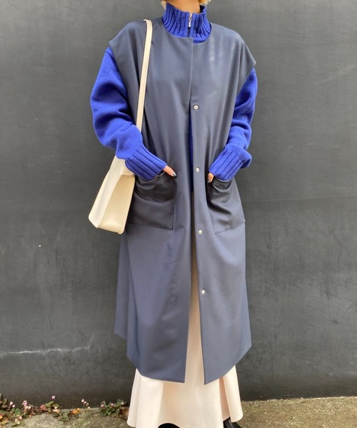 CIAOPANIC（チャオパニック）の「セットアップロングジレ（ベスト・レディース・イエロー/ブルー/アイボリー・FREE）」の17枚目の写真