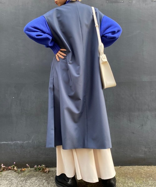 CIAOPANIC（チャオパニック）の「セットアップロングジレ（ベスト・レディース・イエロー/ブルー/アイボリー・FREE）」の8枚目の写真