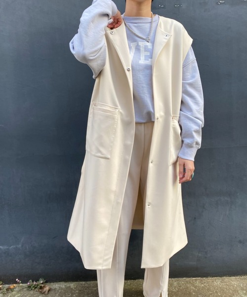 CIAOPANIC（チャオパニック）の「セットアップロングジレ（ベスト・レディース・イエロー/ブルー/アイボリー・FREE）」の20枚目の写真