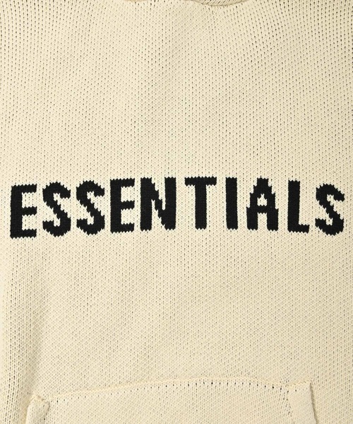 FOG ESSENTIALS(エフオージーエッセンシャルズ)の「FOG ESSENTIALS(エフオージーエッセンシャルズ) フロントロゴプルオーバーニットパーカー(パーカー・メンズ・ブラック/ベージュ/アイボリー・M/L)」の21枚目の写真
