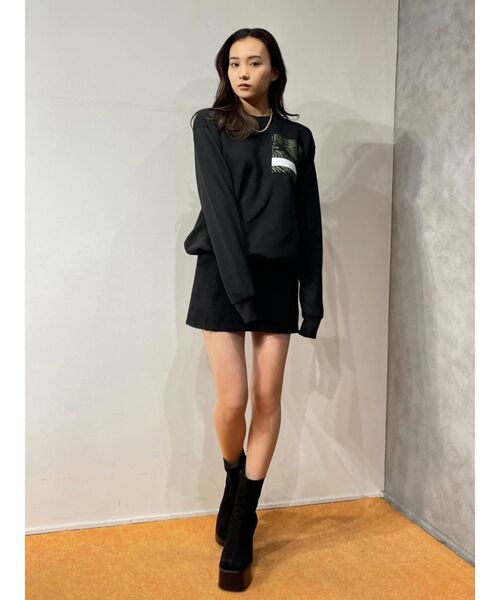 PUMA（プーマ）の「【EMODA×PUMA】アニマルパターントップス（Tシャツ/カットソー・レディース・ブラック/グレー・FREE）」の10枚目の写真