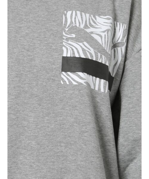 PUMA（プーマ）の「【EMODA×PUMA】アニマルパターントップス（Tシャツ/カットソー・レディース・ブラック/グレー・FREE）」の18枚目の写真