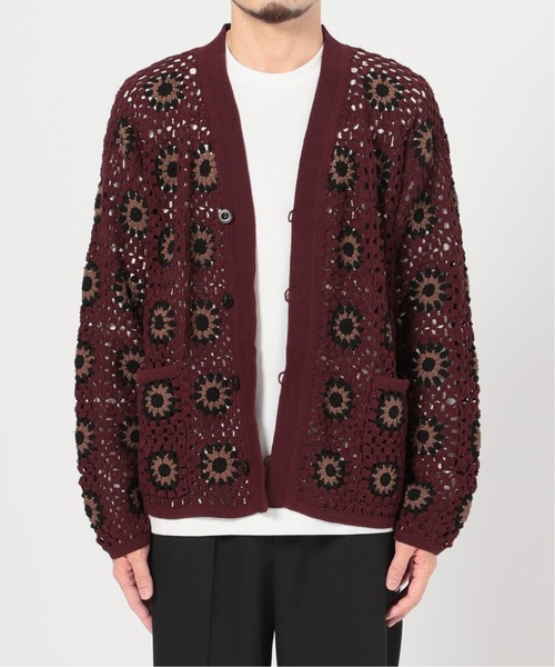 【12月スーパーSALE 15%OFF】 セール】クロシェニット カーディガン（カーディガン/ボレロ トップス