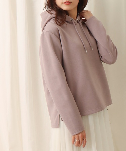 libelle more（リベル モア）の「フーディ―パーカー（パーカー・レディース・オフホワイト/グレイッシュベージュ/ピンク/ブラック・M/L）」の4枚目の写真