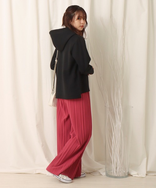 libelle more（リベル モア）の「フーディ―パーカー（パーカー・レディース・オフホワイト/グレイッシュベージュ/ピンク/ブラック・M/L）」の7枚目の写真