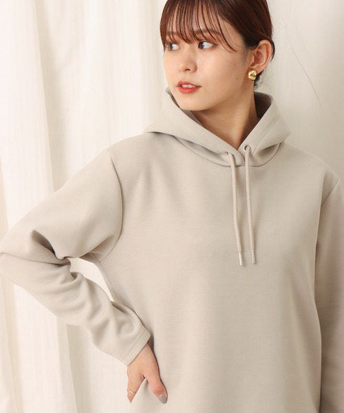 libelle more（リベル モア）の「フーディ―パーカー（パーカー・レディース・オフホワイト/グレイッシュベージュ/ピンク/ブラック・M/L）」の6枚目の写真