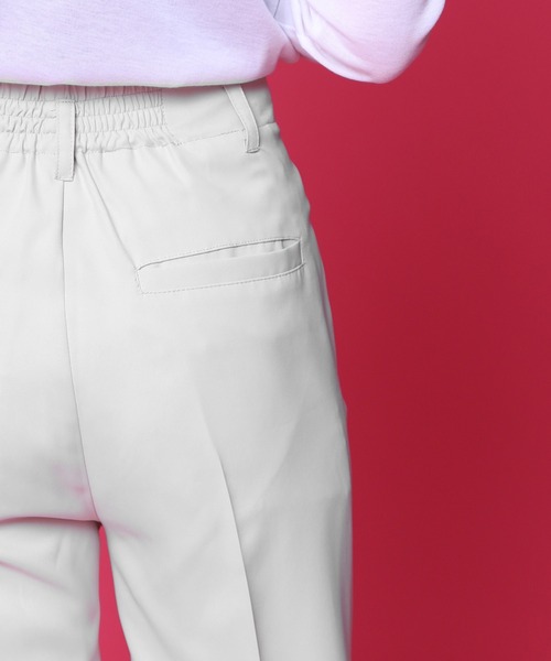 PairPair(ペアペア)の「カラーフレアパンツ(スラックス・レディース・ブラック/パープル/イエロー/アイボリー/スモークピンク・SMALL/MEDIUM)」の9枚目の写真