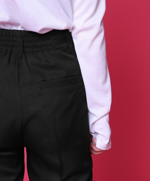 PairPair(ペアペア)の「カラーフレアパンツ(スラックス・レディース・ブラック/パープル/イエロー/アイボリー/スモークピンク・SMALL/MEDIUM)」の19枚目の写真