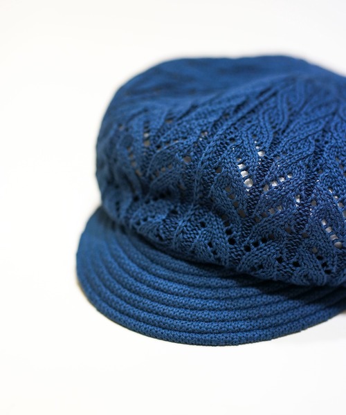 Iroquois（イロコイ）の「EYELET CASQUETTE（キャスケット・メンズ・ブルー/ベージュ/ブラック・FREE）」の16枚目の写真