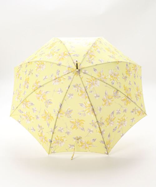 NATURAL BEAUTY BASIC（ナチュラルビューティーベーシック）の「シアーフローラアンブレラ（長傘・レディース・ホワイト/イエロー・ﾌﾘ-）」の3枚目の写真