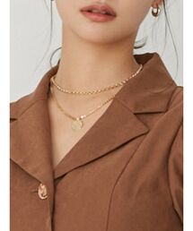 チェーンコンビ2連ネックレス