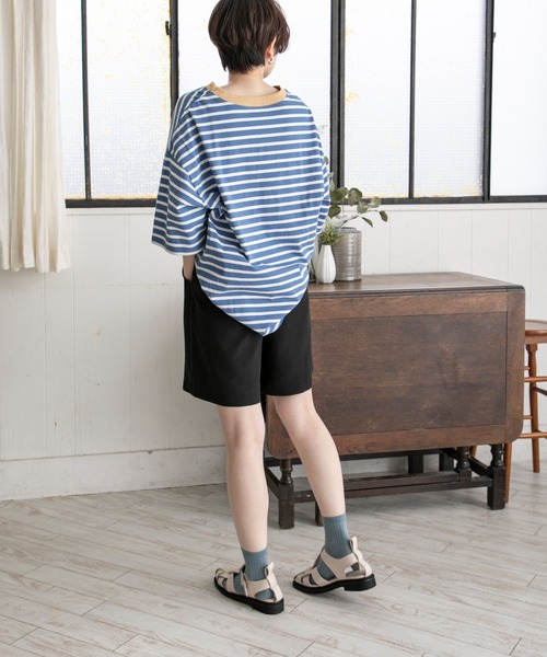 RETRO GIRL(レトロガール)の「タックバミューダパンツ(その他パンツ・レディース・グリーン/オフホワイト/ブラウン系その他/ブラック・FREE)」の9枚目の写真