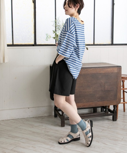 RETRO GIRL(レトロガール)の「タックバミューダパンツ(その他パンツ・レディース・グリーン/オフホワイト/ブラウン系その他/ブラック・FREE)」の10枚目の写真