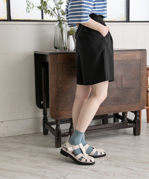 RETRO GIRL(レトロガール)の「タックバミューダパンツ(その他パンツ・レディース・グリーン/オフホワイト/ブラウン系その他/ブラック・FREE)」の13枚目の写真