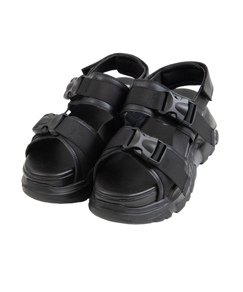 PUNYUS(プニュズ)の「プラットフォームスポーツサンダル(サンダル・レディース・ブラック・1/2/3/4)」の6枚目の写真