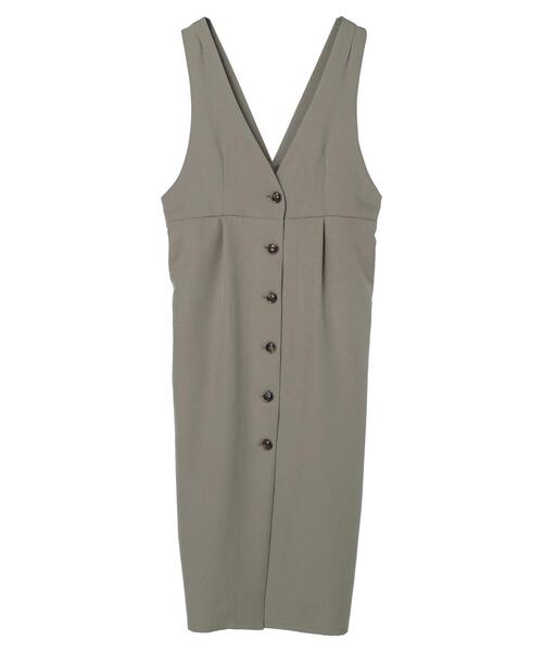 Green Parks(グリーンパークス)の「・ELENCARE DUE フロントボタンジャンスカ(ワンピース・レディース・ブラック/オレンジ/ライトカーキ・FREE)」の16枚目の写真