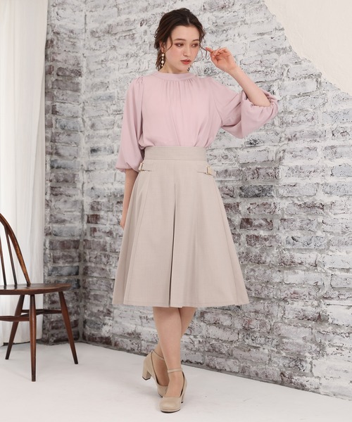 ASTORIA ODIER（アストリアオディール）の「バックリボンボリュームスリーブブラウス（シャツ/ブラウス・レディース・ホワイト/ブラック/ピンク/ラベンダー/ブラウン・MEDIUM）」の11枚目の写真