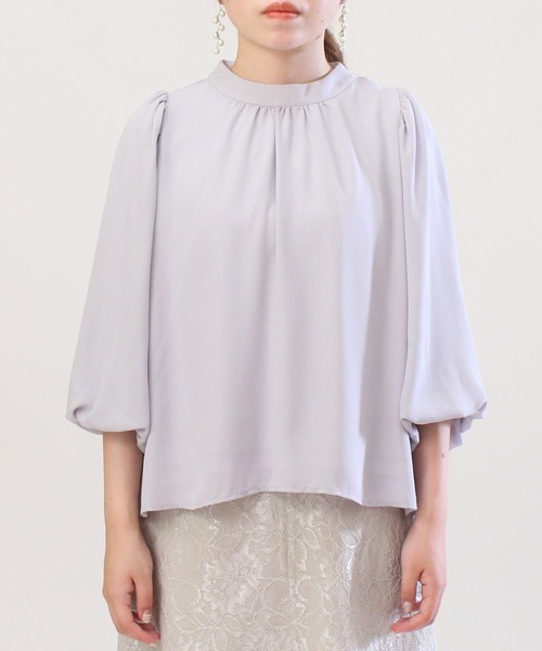 ASTORIA ODIER（アストリアオディール）の「バックリボンボリュームスリーブブラウス（シャツ/ブラウス・レディース・ホワイト/ブラック/ピンク/ラベンダー/ブラウン・MEDIUM）」の18枚目の写真