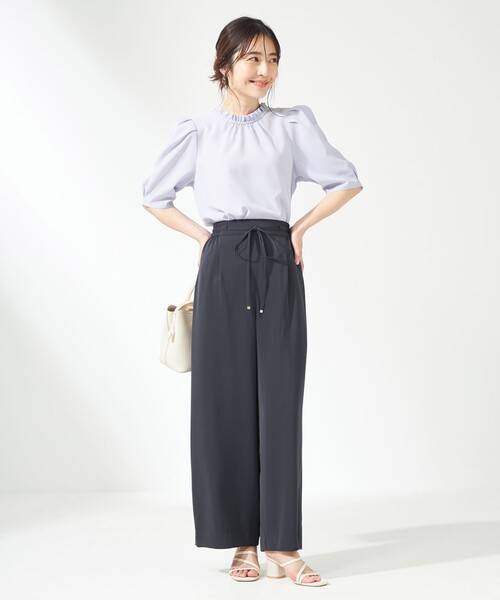 ANY SIS(エニィスィス)の「【洗える】イージードロスト ワイドパンツ(その他パンツ・レディース・黄土色系/ベージュ系/ネイビー系・1/2/3)」の12枚目の写真