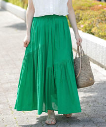 URBAN RESEARCH Sonny Label | コットンボイルアシメギャザースカート(スカート)