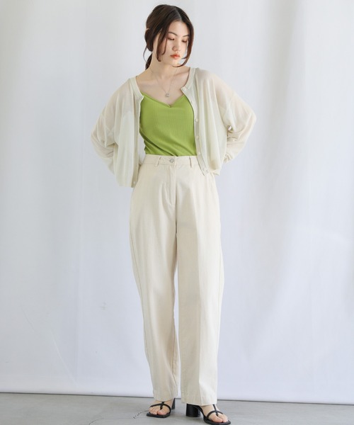 select MOCA(セレクトモカ)の「2WAYシアーニットショートカーディガン(カーディガン/ボレロ・レディース・ブラック/ピンク/オレンジ/グリーン/アイボリー・FREE)」の6枚目の写真