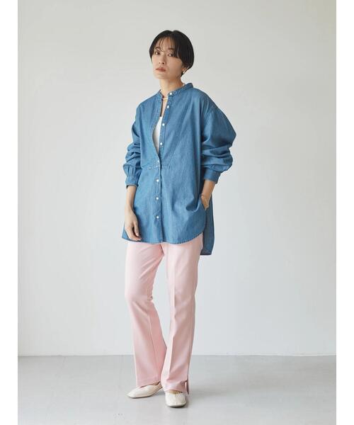 AMERICAN HOLIC（アメリカンホリック）の「美・美・美 ポンチ細見えパンツ（その他パンツ・レディース・ブラック/サックスブルー/モカ/ミント/グレイッシュベージュ/ピンク・XS/M/S/L）」の16枚目の写真