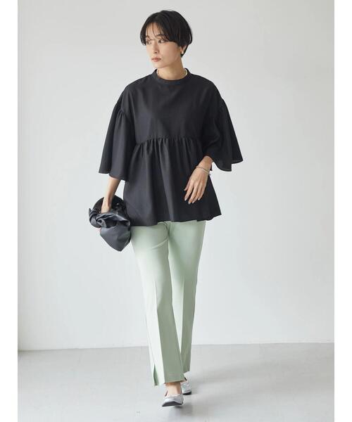 AMERICAN HOLIC（アメリカンホリック）の「美・美・美 ポンチ細見えパンツ（その他パンツ・レディース・ブラック/サックスブルー/モカ/ミント/グレイッシュベージュ/ピンク・XS/M/S/L）」の17枚目の写真