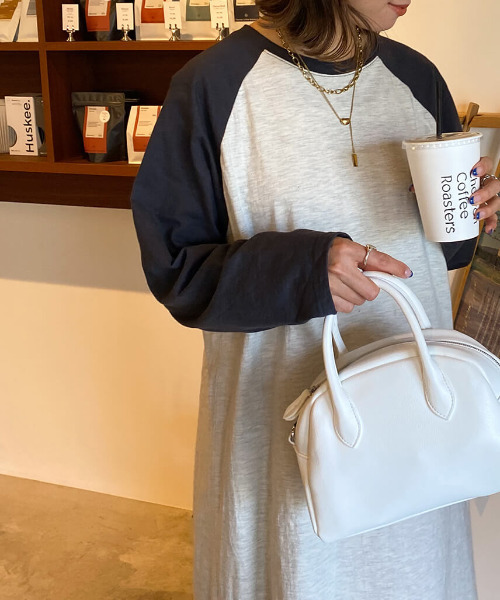 ISOOK（アイスー）の「ラグランカットソーワンピース / Tシャツワンピ ラグラン 大人カジュアル（ワンピース・レディース・アイボリー・FREE）」の4枚目の写真