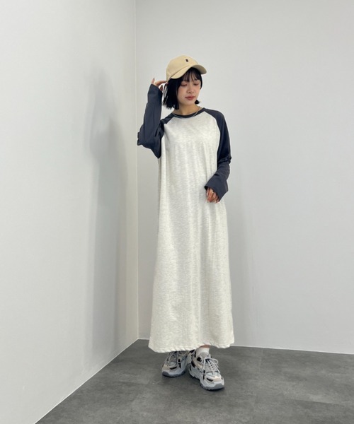 ISOOK（アイスー）の「ラグランカットソーワンピース / Tシャツワンピ ラグラン 大人カジュアル（ワンピース・レディース・アイボリー・FREE）」の20枚目の写真