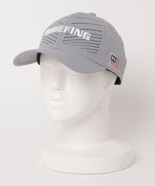 BRIEFING(ブリーフィング)の「【ブリーフィングゴルフ】MENS PUNCHING CAP/メンズパンチングキャップ(キャップ・メンズ・グレー/ブラック/ネイビー/ホワイト・FREE)」の3枚目の写真