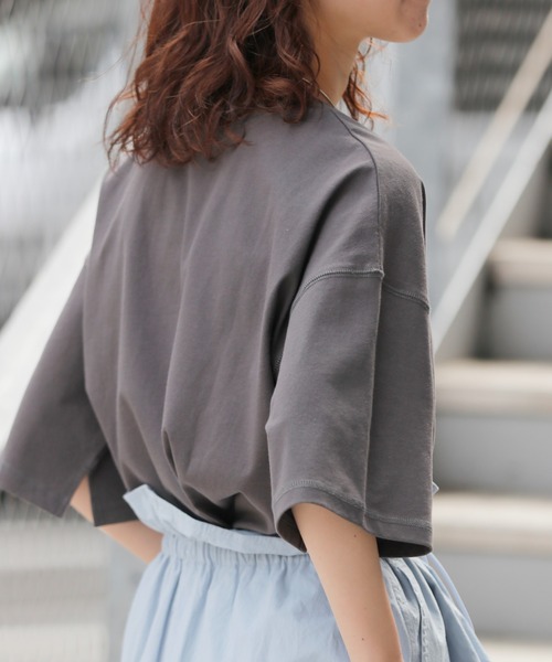 CIAOPANIC TYPY（チャオパニックティピー）の「USAコットンアソートプリントTee（Tシャツ/カットソー・レディース・ホワイト/ピンク/イエロー/チャコールグレー・ONE SIZE）」の16枚目の写真