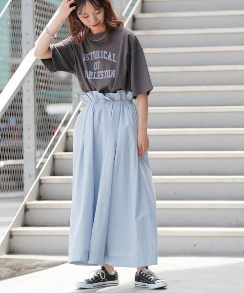 CIAOPANIC TYPY（チャオパニックティピー）の「USAコットンアソートプリントTee（Tシャツ/カットソー・レディース・ホワイト/ピンク/イエロー/チャコールグレー・ONE SIZE）」の17枚目の写真