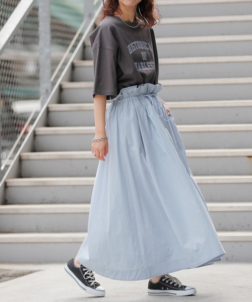 CIAOPANIC TYPY（チャオパニックティピー）の「USAコットンアソートプリントTee（Tシャツ/カットソー・レディース・ホワイト/ピンク/イエロー/チャコールグレー・ONE SIZE）」の20枚目の写真