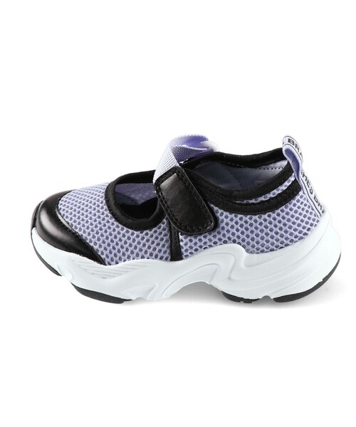 BRANSHES(ブランシェス)の「メッシュシューズ(スニーカー・キッズ・ブラック/ラベンダー・15.0cm/16.0cm/17.0cm/18.0cm/19.0cm/20.0cm/21.0cm)」の5枚目の写真
