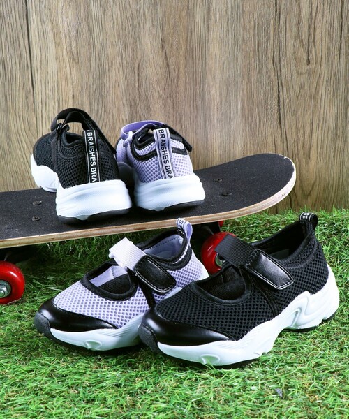 BRANSHES(ブランシェス)の「メッシュシューズ(スニーカー・キッズ・ブラック/ラベンダー・15.0cm/16.0cm/17.0cm/18.0cm/19.0cm/20.0cm/21.0cm)」の19枚目の写真
